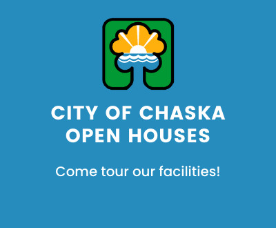 City of Chaska logo, City of Chaska Open Houses