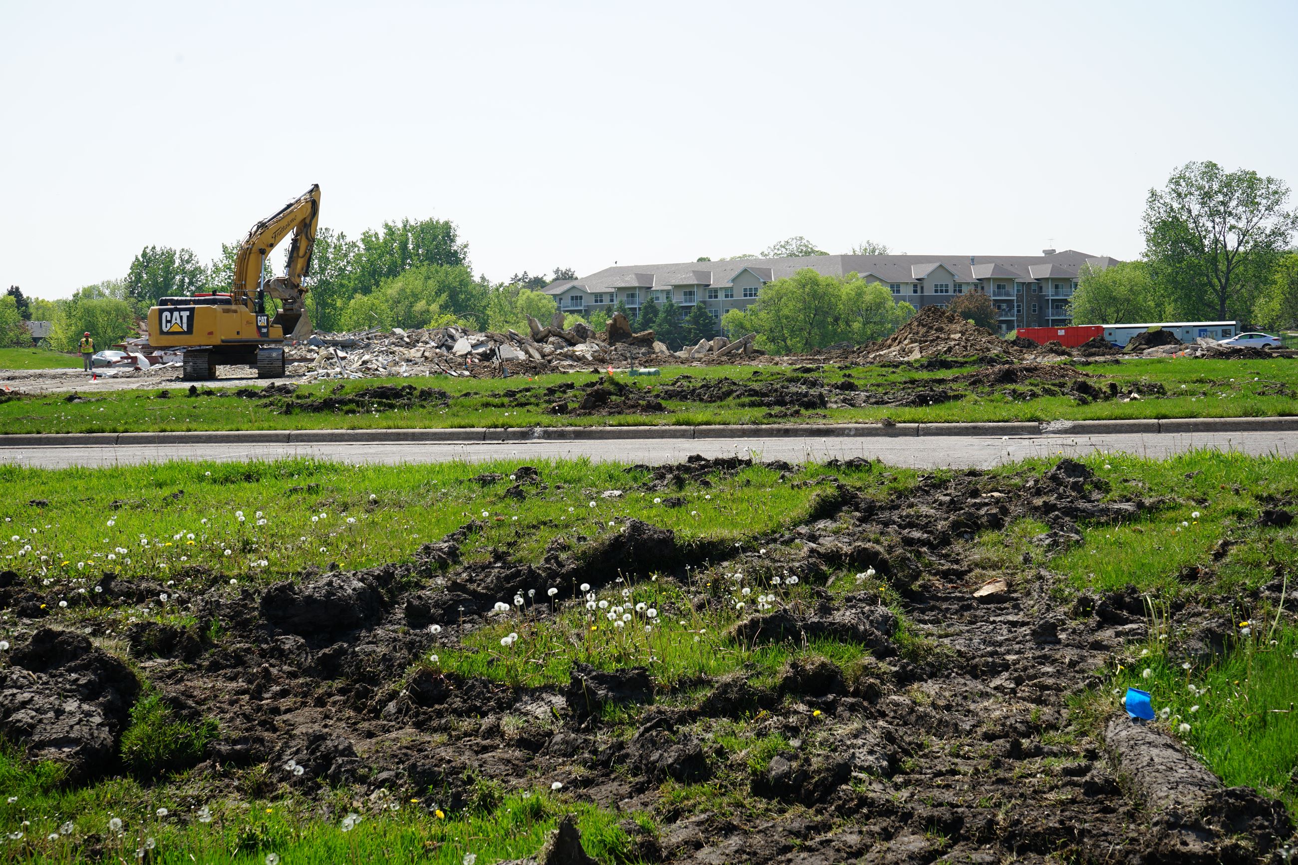 Public Safety Facility Construction Continues with crews sorting materials 